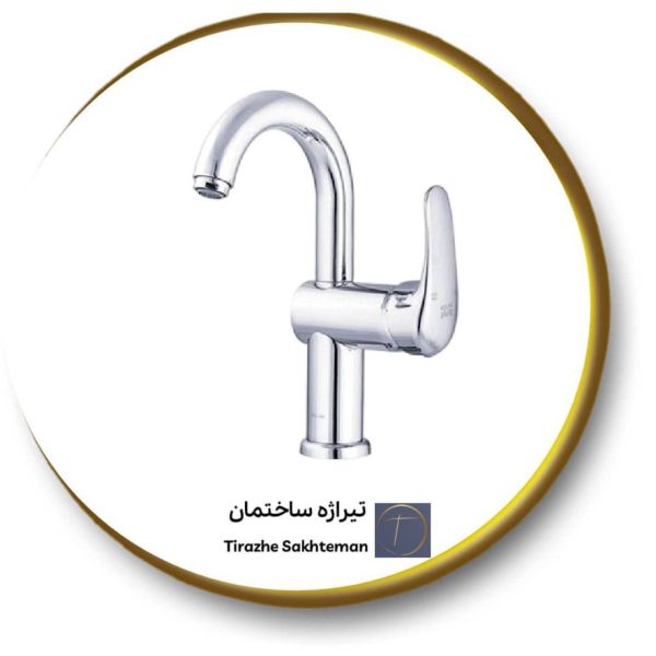 شیر روشویی علم دار کلار مدل دریا