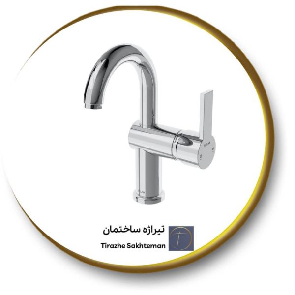 شیر روشویی علم دار کلار مدل آریا / نیوآریا