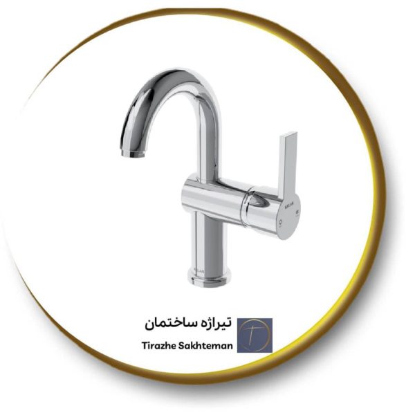 شیر روشویی علم دار کلار مدل آریا / نیوآریا