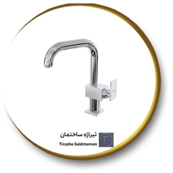 شیر روشویی علم  دار  کلار مدل فلت سری 99