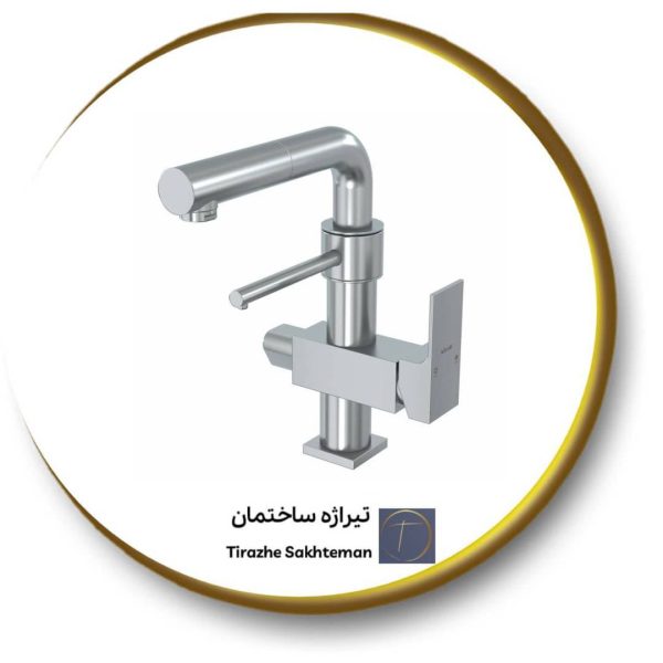 شیر سینک با ورودی آب تصفیه کلار مدل دریا