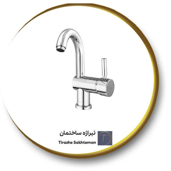 شیر روشویی علم دار کلار مدل آبشار