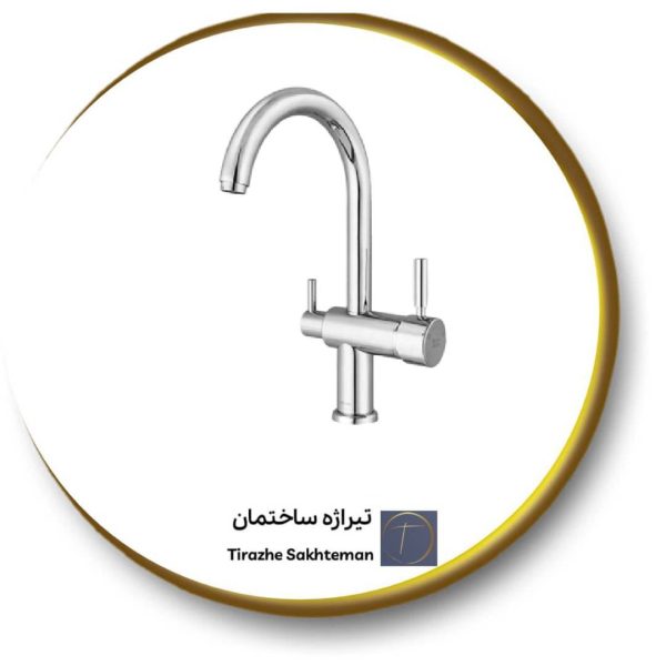 شیر سینک با ورودی آب تصفیه کلار مدل آبشار